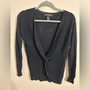 Women’s Forever21 Cross front knot sweater size S